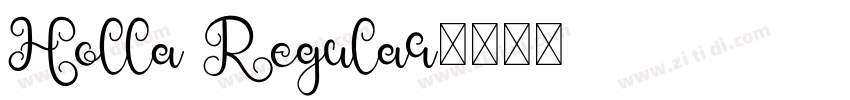 Holla Regular字体转换